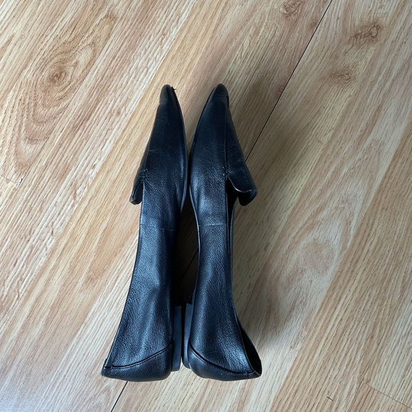 Essex Lane El-Aleanor Black Leather Pointy Loafers Size 7.5 M - Picture 5 of 9